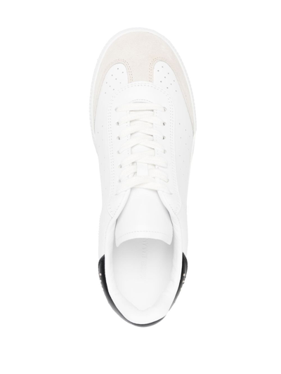 Shop Isabel Marant Bryce Leather Sneakers