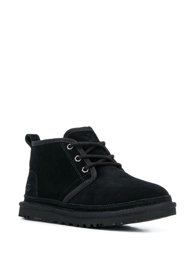 Ugg Lace-up Ankle Boots With Suede Upper In Black