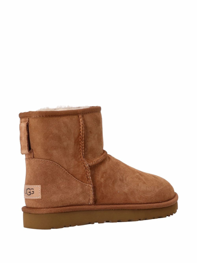 Ugg Classic Mini Ii Genuine Shearling Lined Boot In Beige
