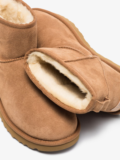 Ugg Classic Mini Ii Genuine Shearling Lined Boot In Beige