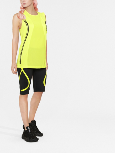 Shop Adidas By Stella Mccartney Logo Tank Top In Yellow