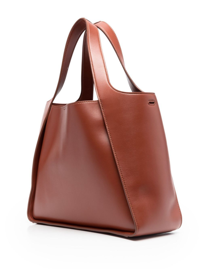 Shop Stella Mccartney Stella Logo Crossbody Bag In Brown
