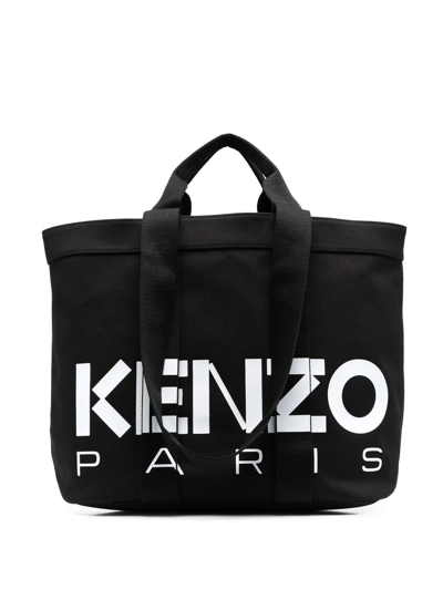 Shop Kenzo Large Cotton Tote Bag