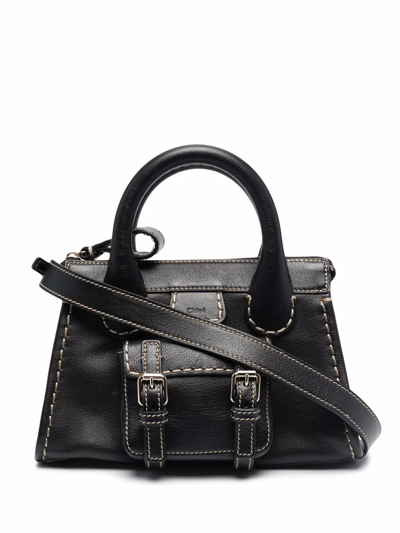 Shop Chloé Edith Mini Leather Handbag