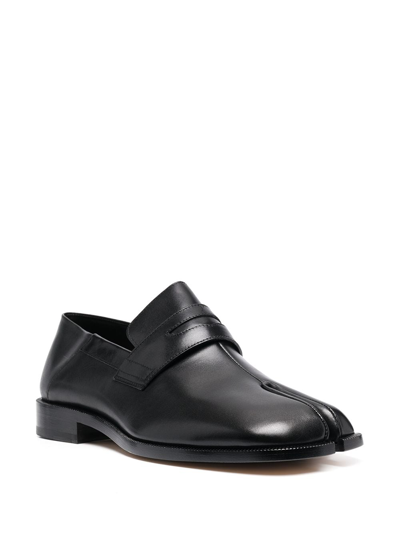 Shop Maison Margiela Tabi Leather Loafers