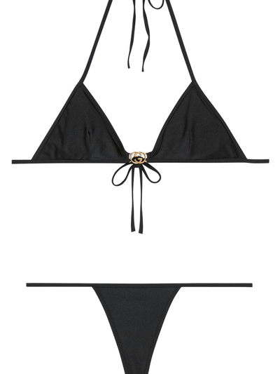 Shop Gucci Gg Detail Bikini Set