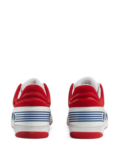 Shop Gucci Basket Sneakers In White