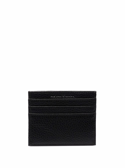 Shop Emporio Armani Leather Credit Card Case