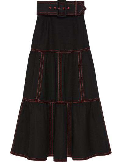 Shop Gucci Midi Skirt
