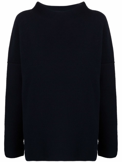 Shop Daniela Gregis High Neck Wool Sweater In Blue