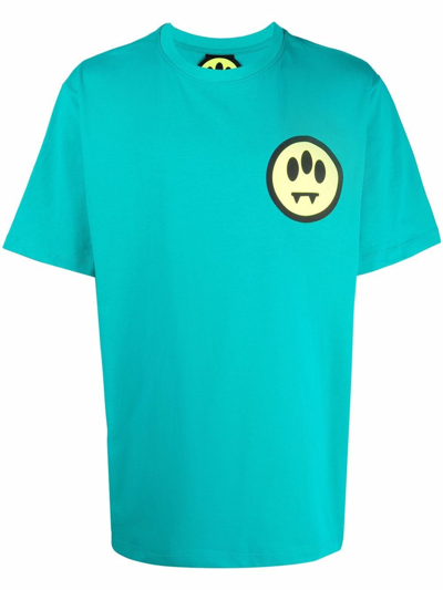 Shop Barrow Logo Cotton T-shirt In Green