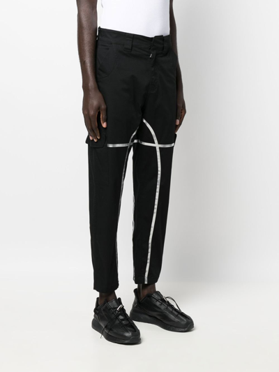 Shop Ferrari Cotton Trousers In Black