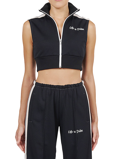 Shop Palm Angels X Tessabit Track Vest With Logo