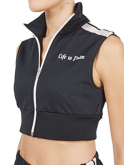 Shop Palm Angels X Tessabit Track Vest With Logo
