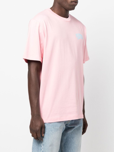 Shop Billionaire Boys Club Logo Cotton T-shirt In Pink