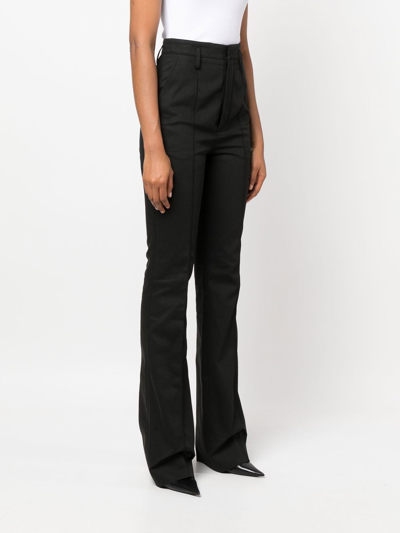 Shop Saint Laurent High Waist Denim Trousers