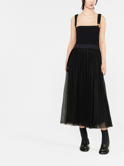 Shop Fabiana Filippi Long Pleated Skirt