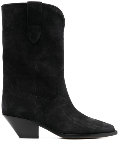 Shop Isabel Marant Dahope Leather Boots