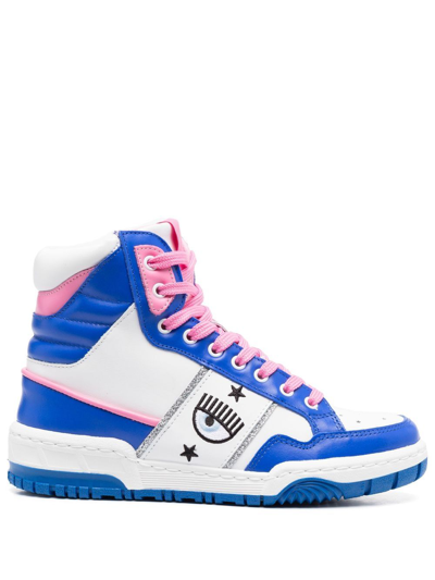 Shop Chiara Ferragni Cf-1 High Sneakers In Blue
