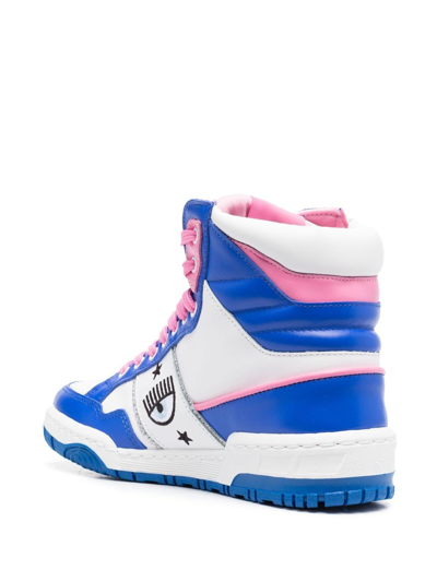 Shop Chiara Ferragni Cf-1 High Sneakers In Blue
