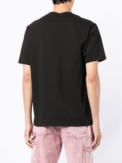Shop Kenzo Logo Cotton T-shirt In Black