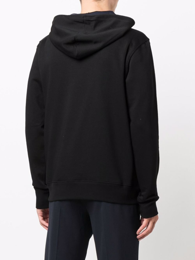 Shop Ps By Paul Smith Hooded Sweatshirt With Zip And Logo In Black