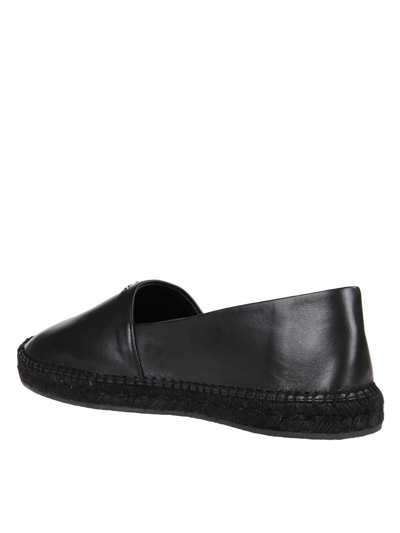 Shop Givenchy Leather Espadrilles In Black