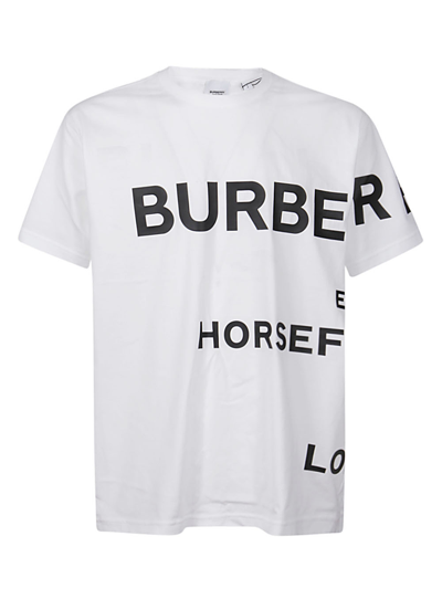 Shop Burberry Harl Ford T-shirt In White