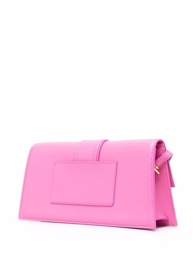 Shop Jacquemus Le Bambino Long Shoulder Bag In Pink