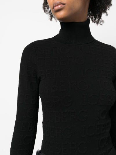 Shop Iceberg Cotton Sweater In Black