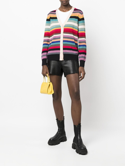 Shop Ps By Paul Smith Striped V-neck Cardigan In Multicolor
