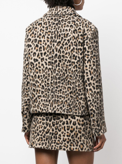 Shop Ermanno Scervino Leopard Print Single-breasted Jacket In Animalier