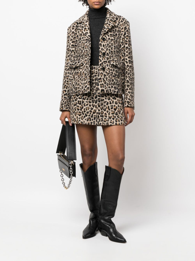 Shop Ermanno Scervino Leopard Print Single-breasted Jacket In Animalier