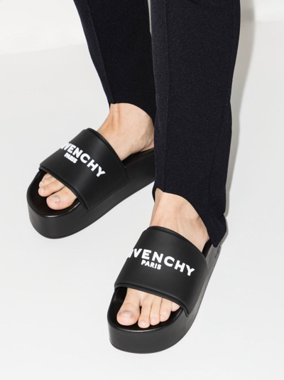 Shop Givenchy Logo Platform Sandals