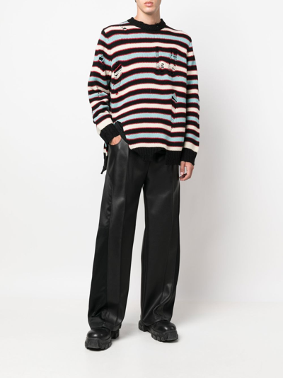 Shop Charles Jeffrey Loverboy Striped Wool Blend Sweater In Multicolor
