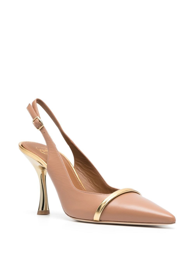Shop Malone Souliers Kaya Leather Slingback Pumps In Pink