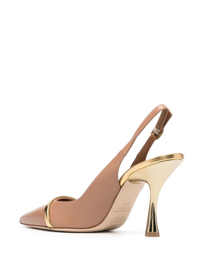 Shop Malone Souliers Kaya Leather Slingback Pumps In Pink