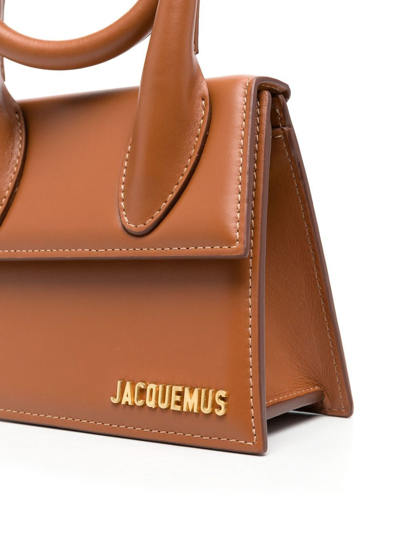 Shop Jacquemus Le Chiquido Noeud Handbag In Brown