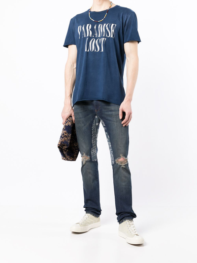 Shop Alchemist Cotton T-shirt In Blue