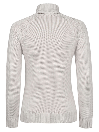 Shop Base Merino Wool High Neck Sweater In Grey