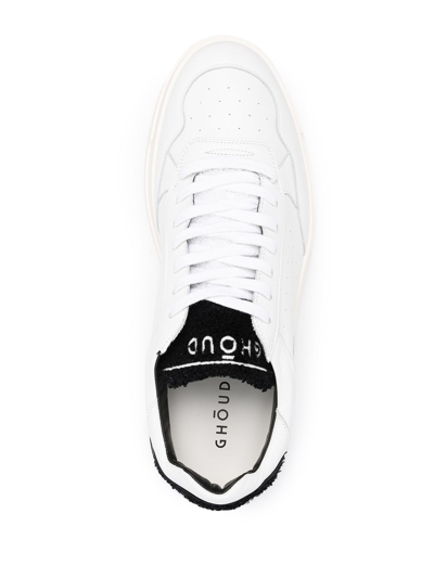 Shop Ghoud Tweener Leather Sneakers In White