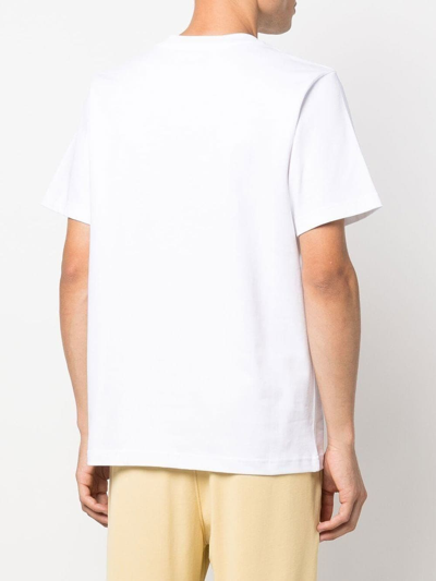 Shop Casablanca Organic Cotton Printed T-shirt In White