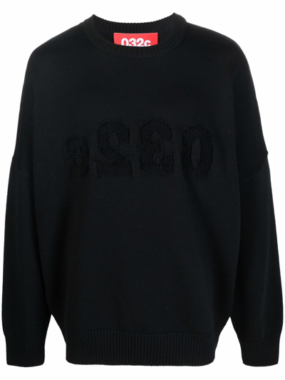 Shop 032c Merino Wool Logo Sweater