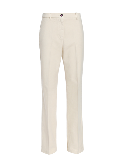 I Love My Pants Cotton Trousers In Beige | ModeSens