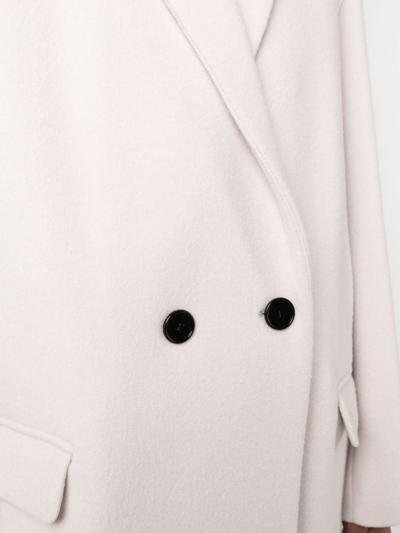 Shop Isabel Marant Efegozi Wool Coat In White