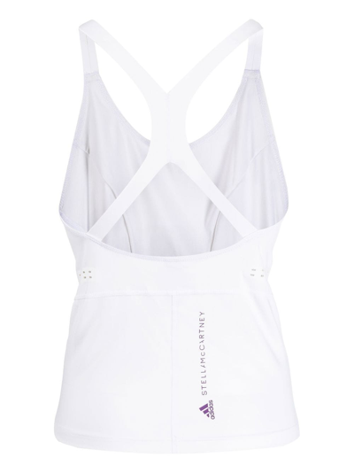 Shop Adidas By Stella Mccartney Logo Tank Top In White