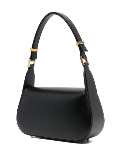 Shop Valentino Vlogo Chain Leather Shoulder Bag