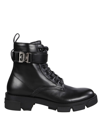 Shop Givenchy Leather Boot In Black