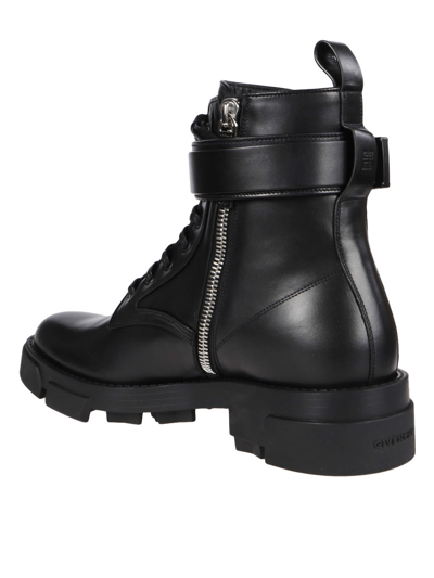 Shop Givenchy Leather Boot In Black