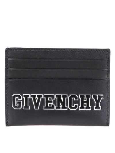 Shop Givenchy Leather Card Holder In Black